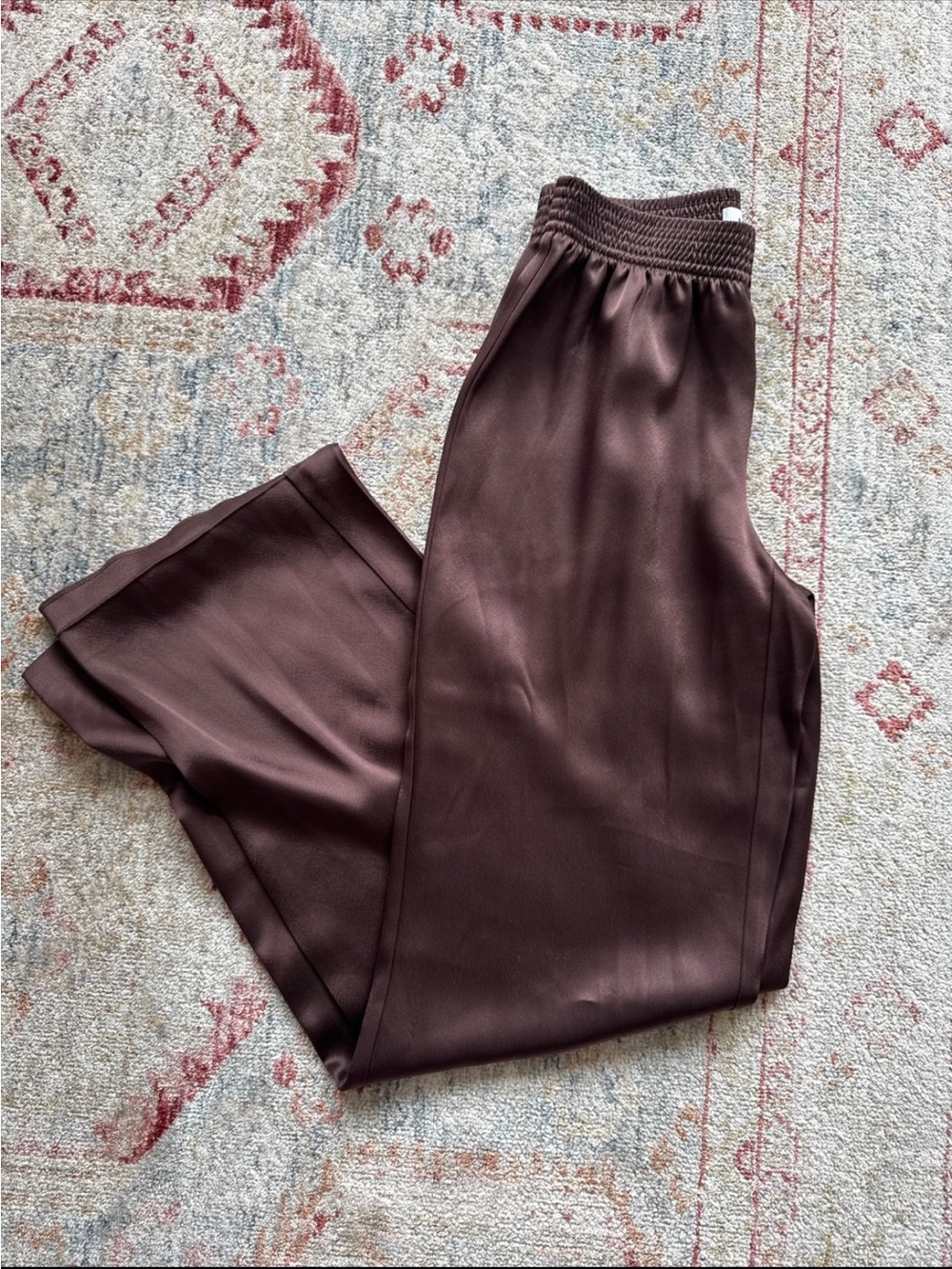 Babaton Brown Silk Pants